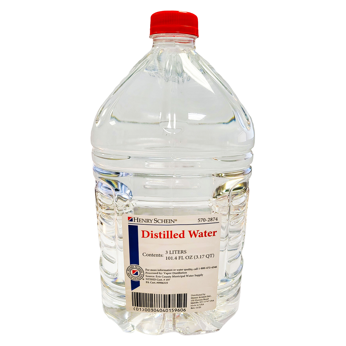 Distilled Water 3L 4/Ca
