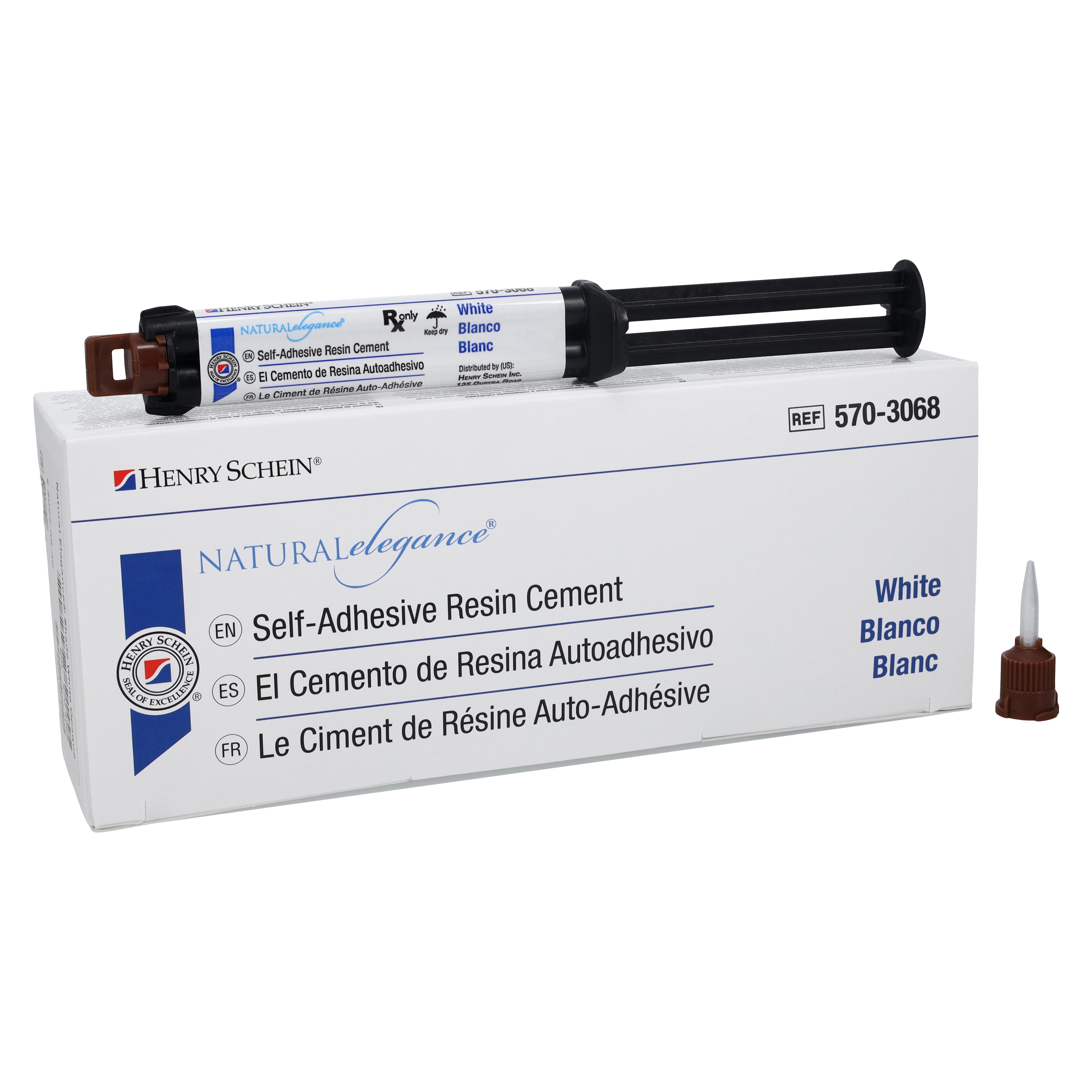 Resin Cement Resin-Based Automix Permanent Cement White Opaque Syringe Kit Ea