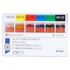 Hand Rolled Gutta Percha Points Size #15-40 Assorted 150/Bx