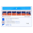 Hand Rolled Gutta Percha Fine Blue 100/BX