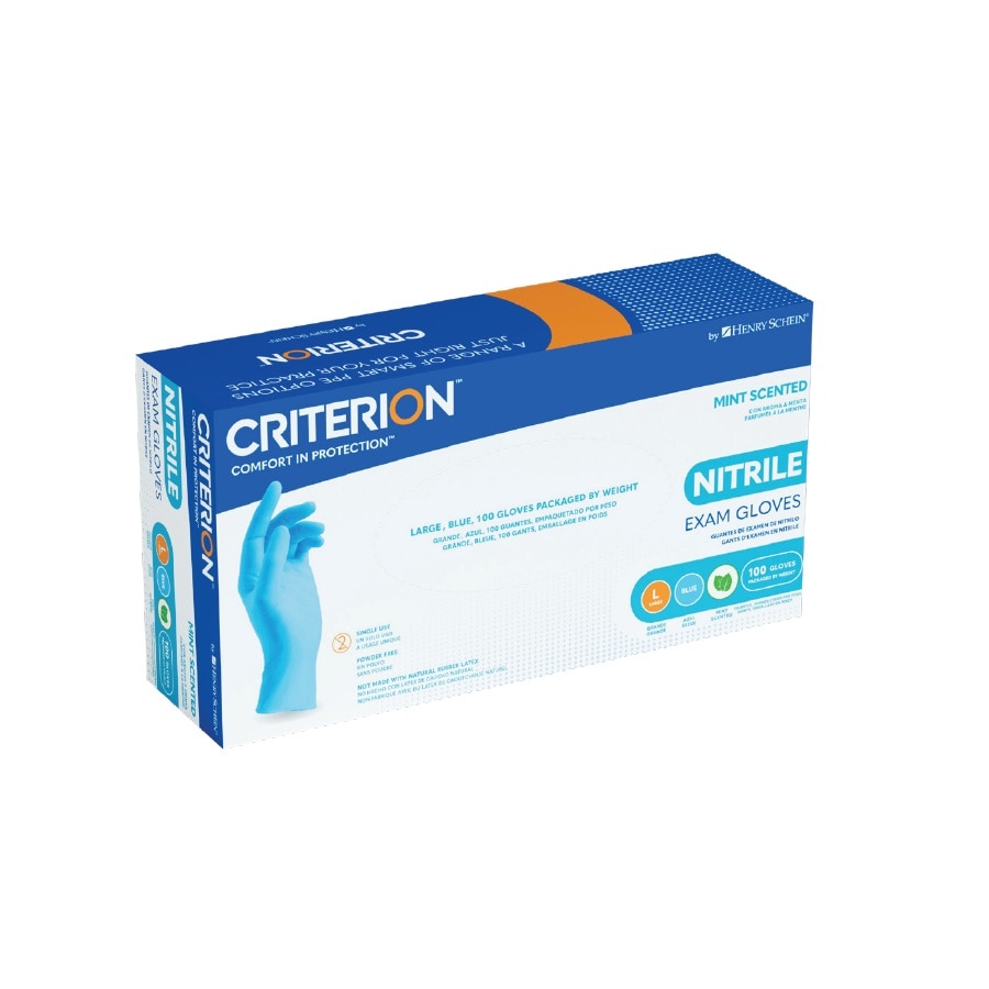 Criterion Nitrile Exam Gloves X-Small Blue Non-Sterile 100/Bx