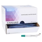 Canvas Pre-Assembled Matrix Band Size Straight Narrow Teal Box 50/Bx