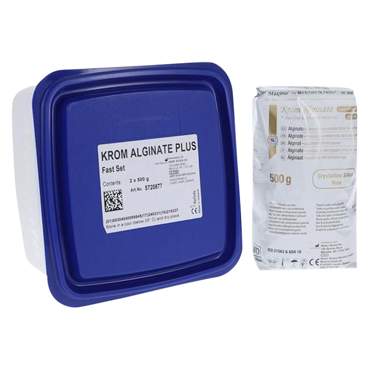 Maxima Krom Alginate Plus Dust Free Alginate 500 Gm Introductory Kit Fast Set Ea