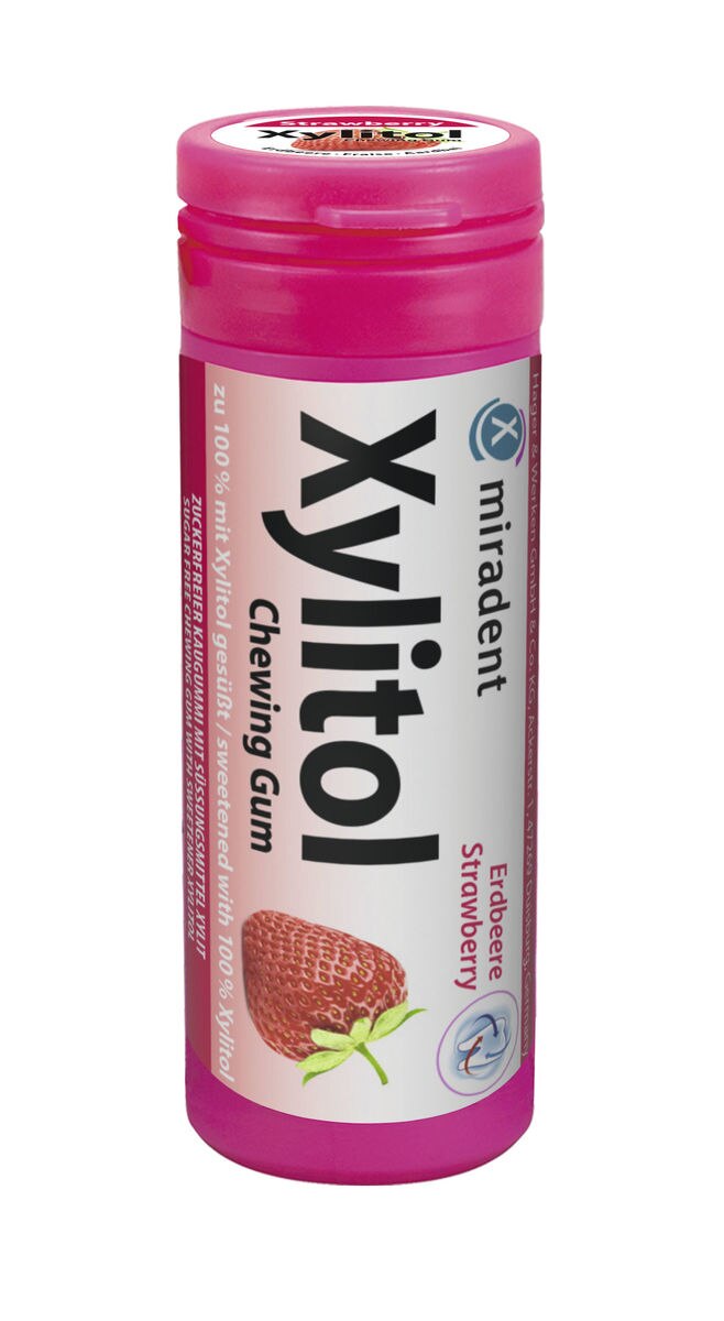 Xylitol Chewing Gum Kids - Aardbei, 30 stuks
