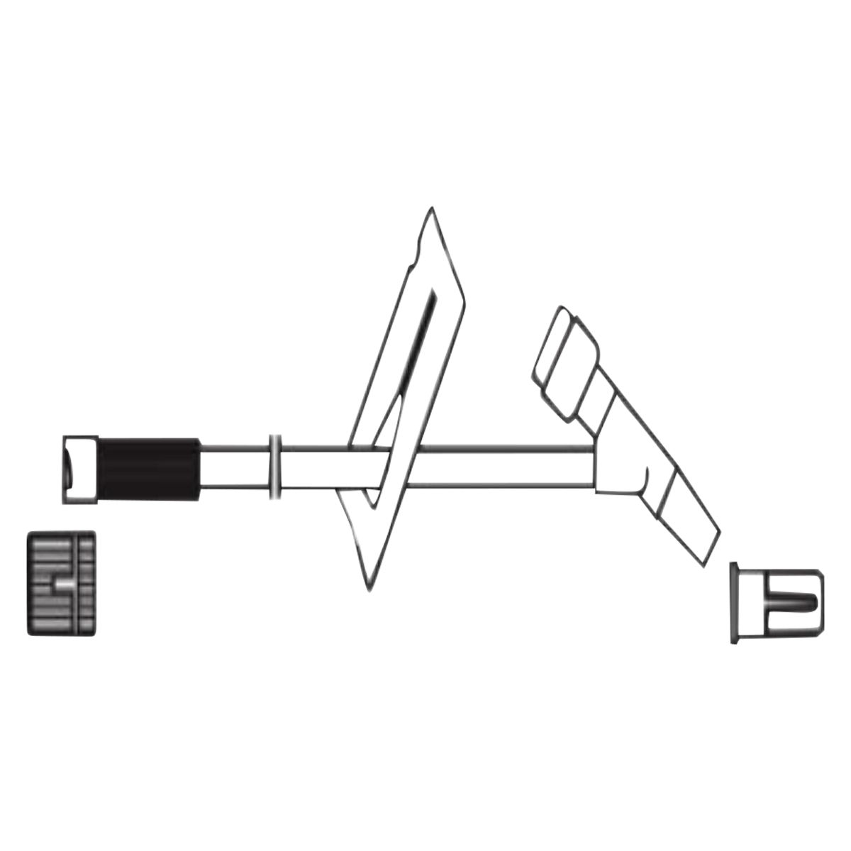 Codan T-Connect Extension Set 5" Y-InjectionSite F LL/LS Cnctr 50/Case