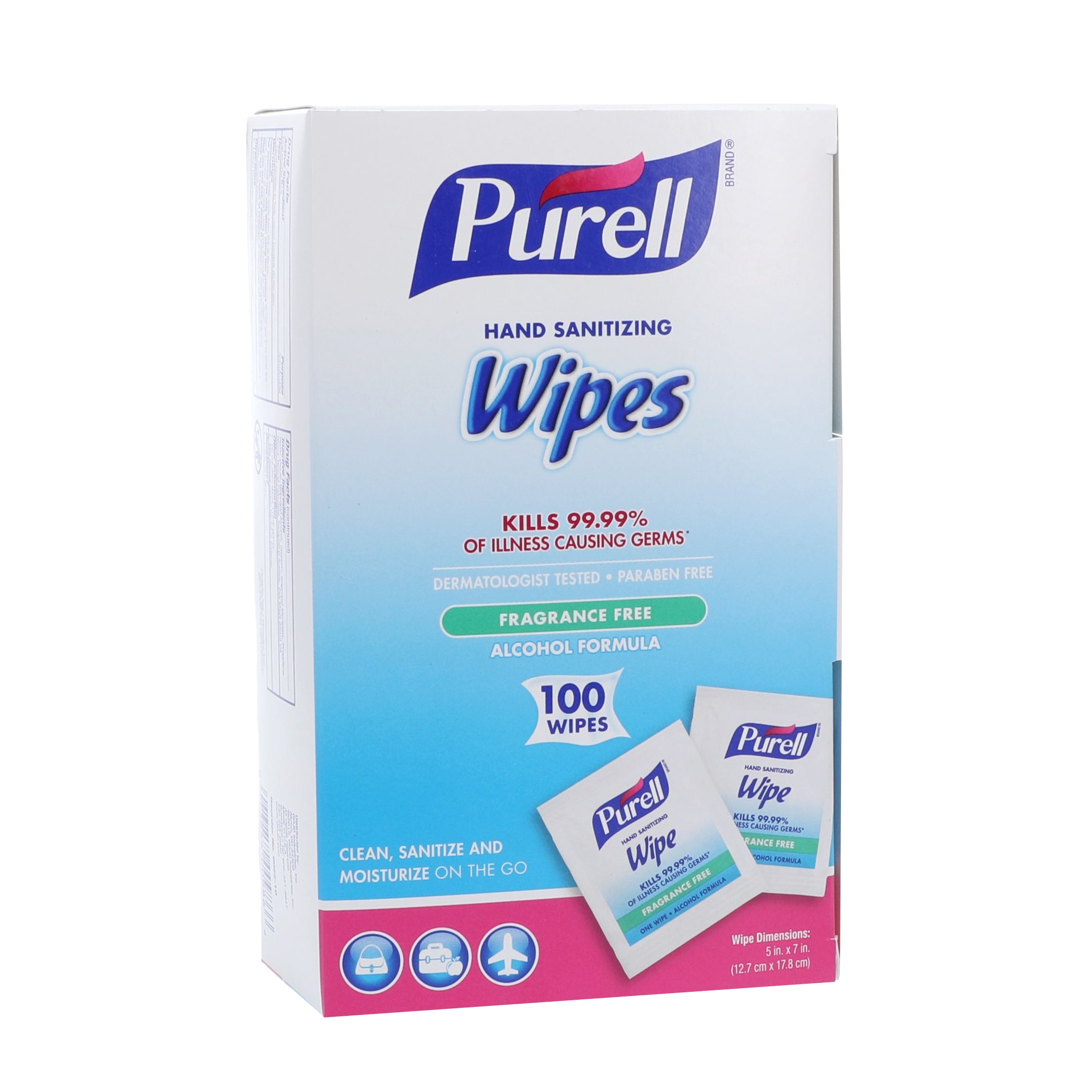 Purell Wipes Sanitizer 100/Bx
