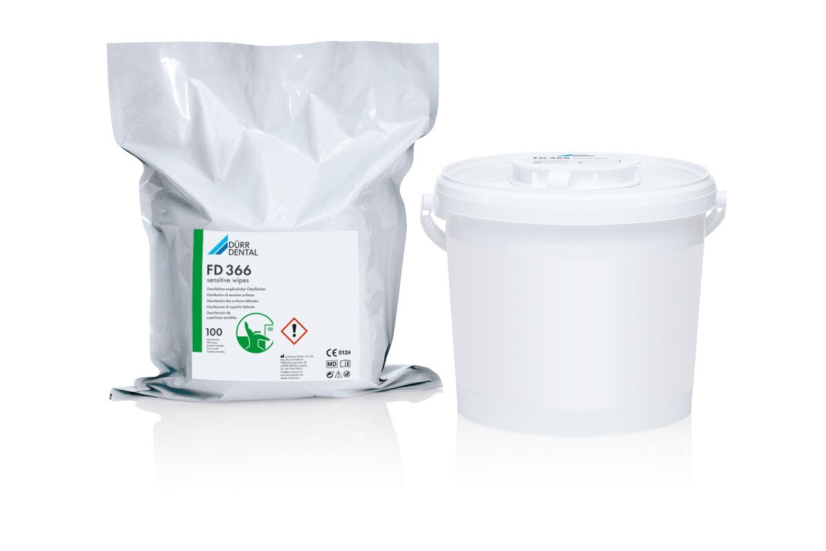 FD 366 sensitive wipes - dispenser - 100 doekjes