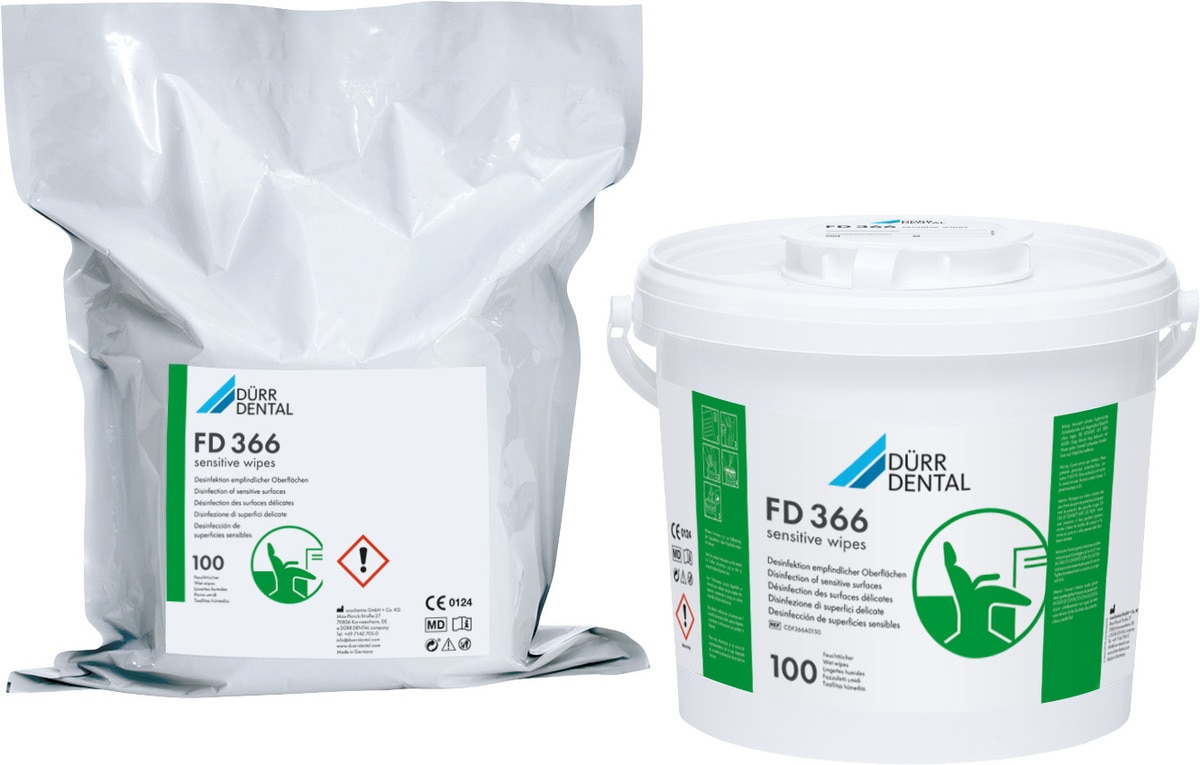 FD 366 sensitive wipes - navulling - 4x 100 stuks