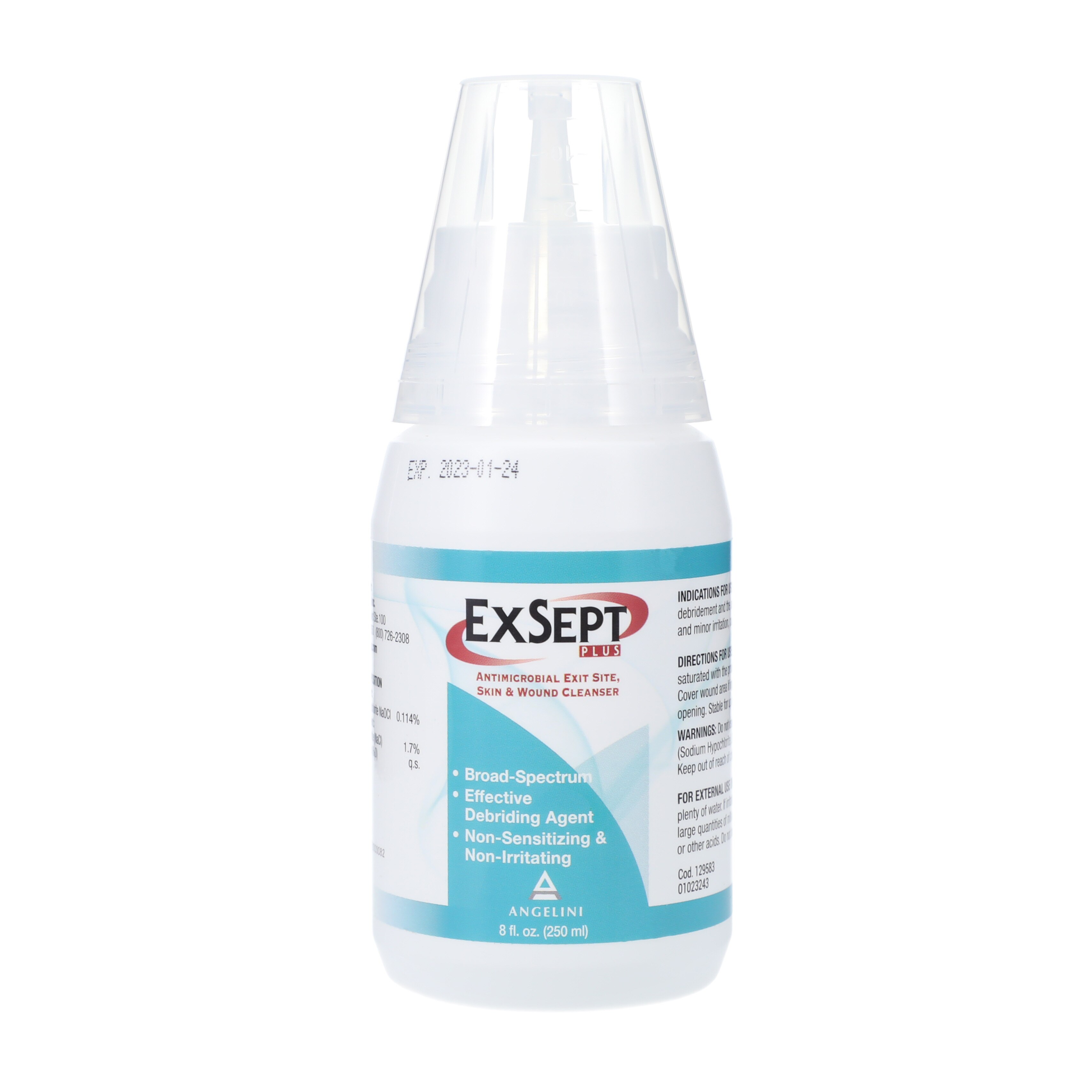 Exsept Plus Wound Cleanser 250mL NaOCl/NaCI/Prfd Wtr 250mL/Bt