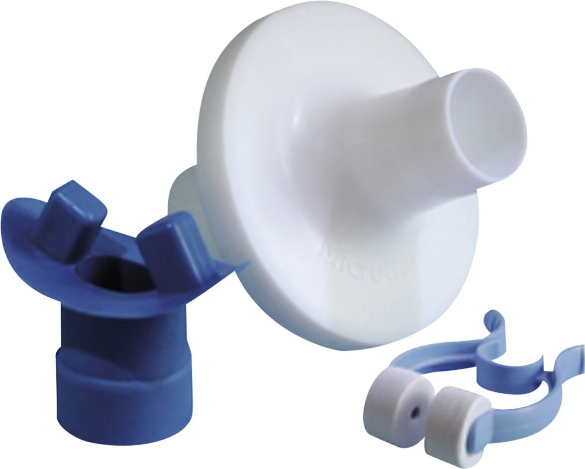Microgard bacteriefilter sets - IIC Filterkit + mondstuk + neusklem, 80 stuks rond