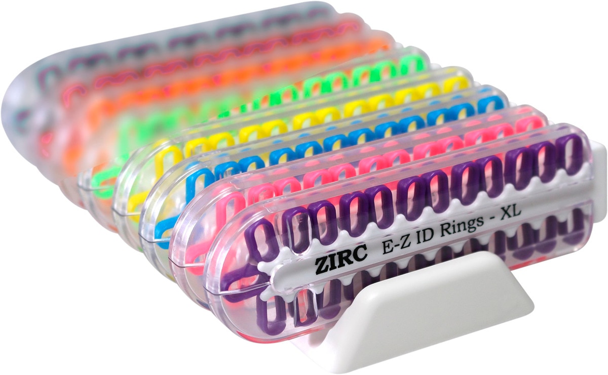 E-Z ID markeringsringen Extra Large Ø 9 mm - assortiment Vibrant - 70Z010