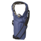 Oxygen Bag Blue Zipper Closure Shoulder Strap