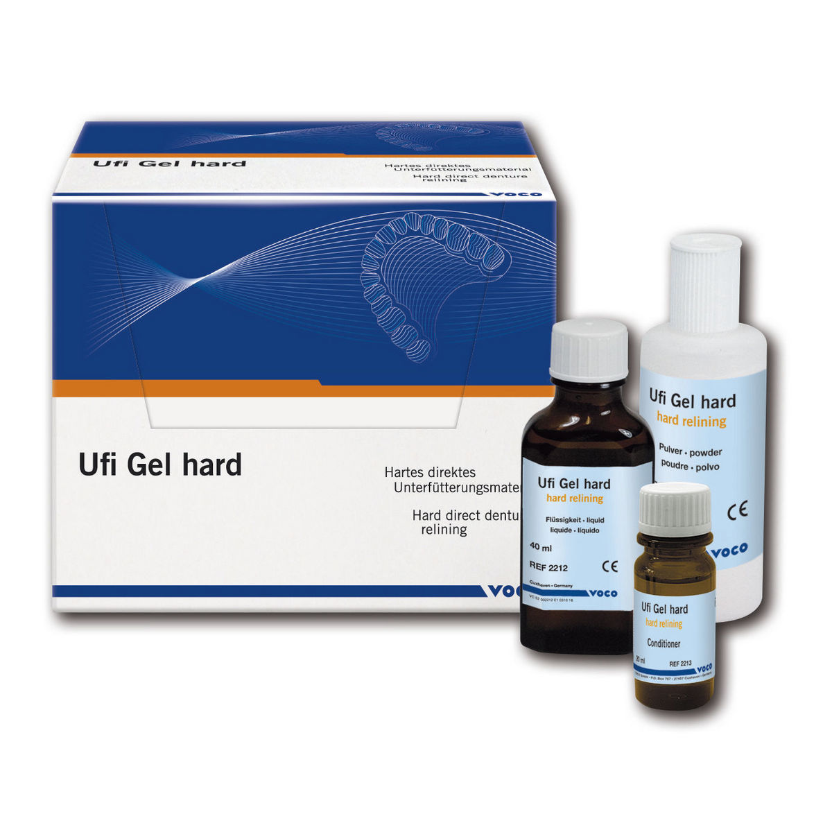 Ufi Gel hard - vloeistof - 2212, flesje 40 ml