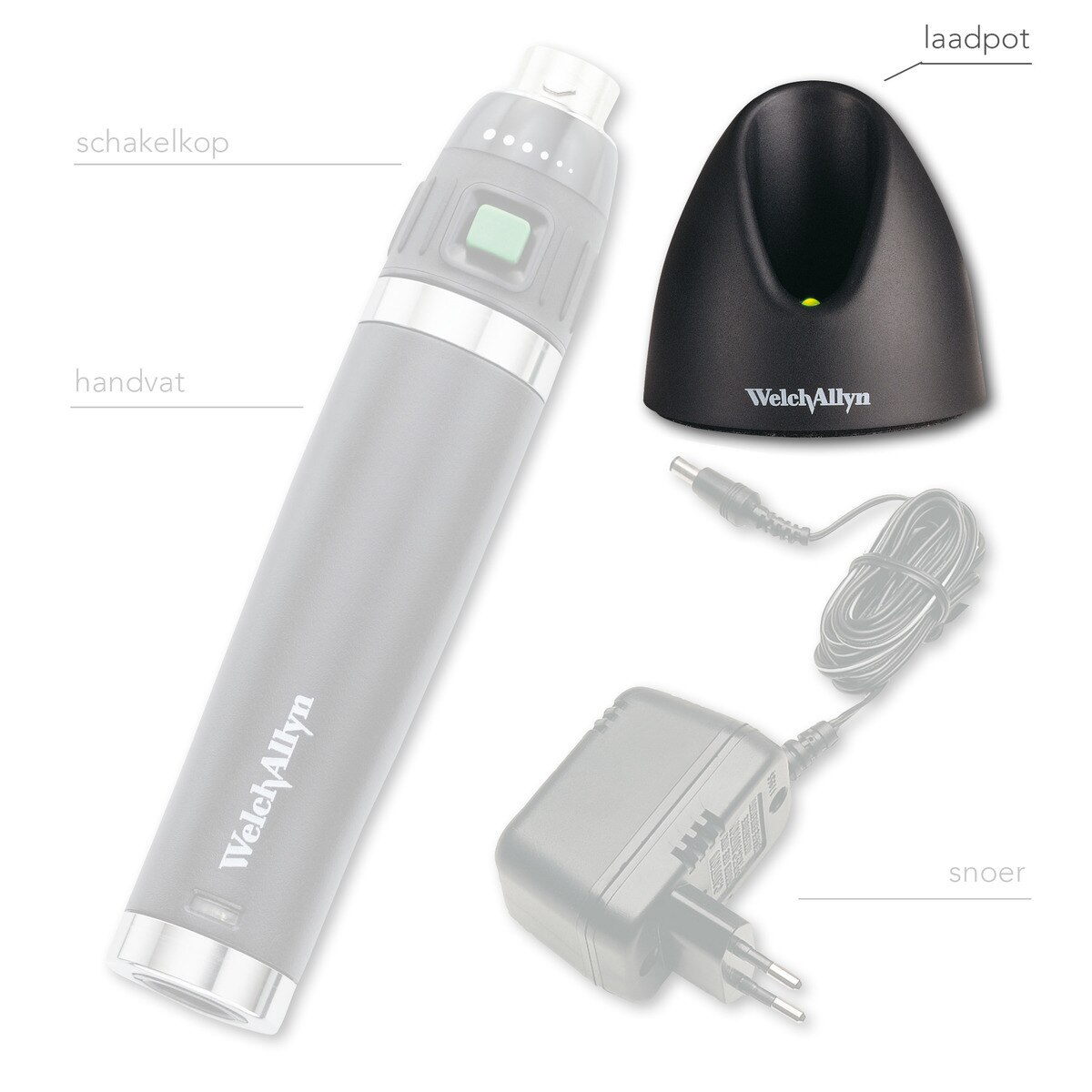 Oplaadstation voor oplaadbaar handvat Li-ion - oplaadstation los
