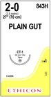 Suture 2-0 27" Plain Gut Monofilament CT-1 Yellowish Tan 36/Bx