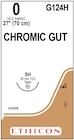 Suture 0 27" Chromic Gut Monofilament SH Brown 36/Bx
