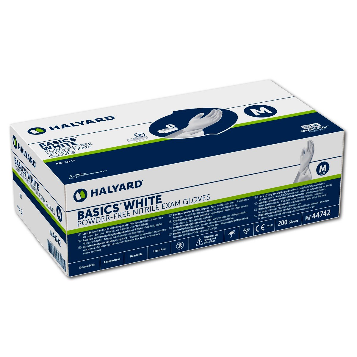 Basics White nitril handschoenen - XS - 200 stuks