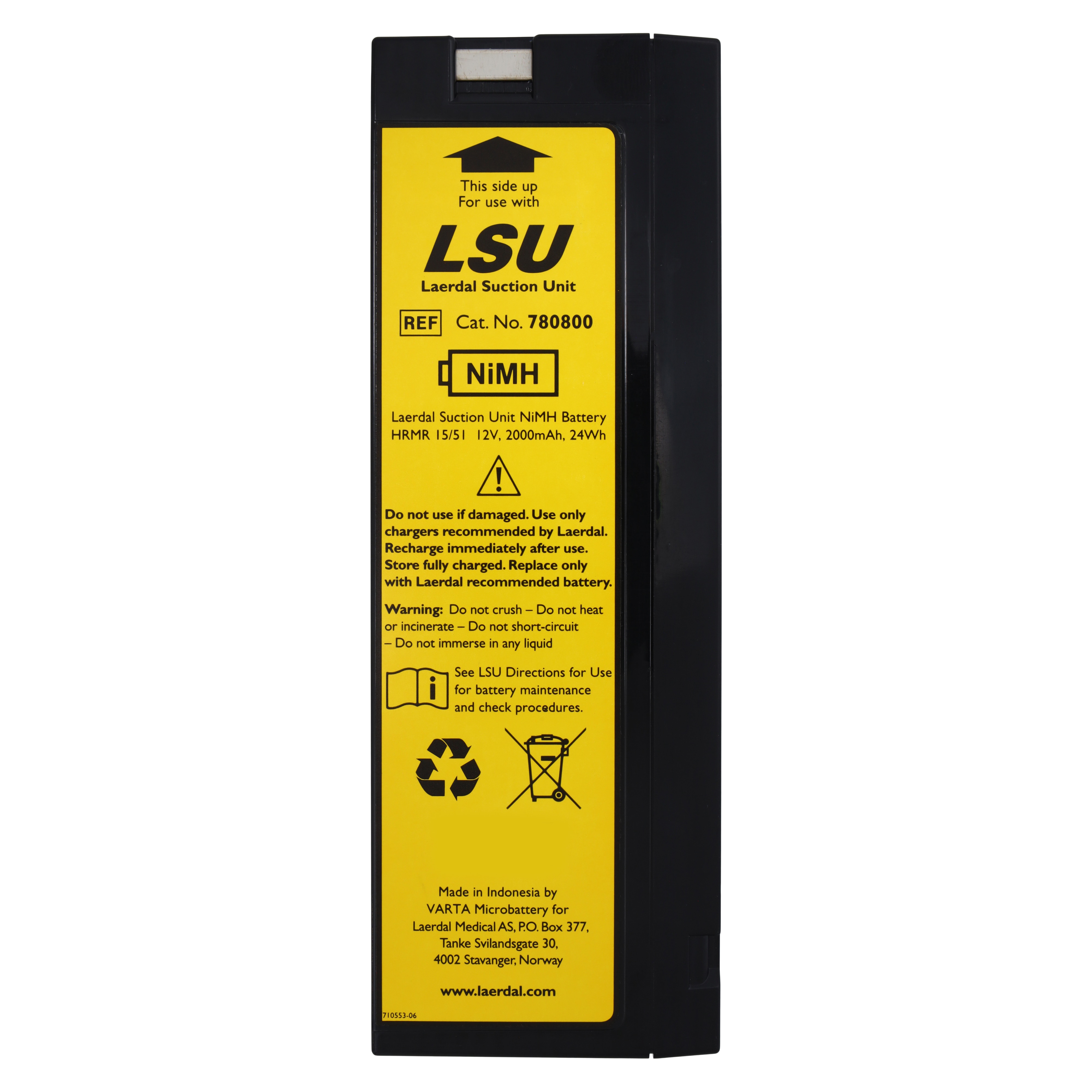 LSU NiMH Battery For Suction Unit (LSU) Ea