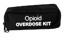 Narcan Opiod Overdose Bag 7.5x2x3.5" Black Zipper Closure No Handle
