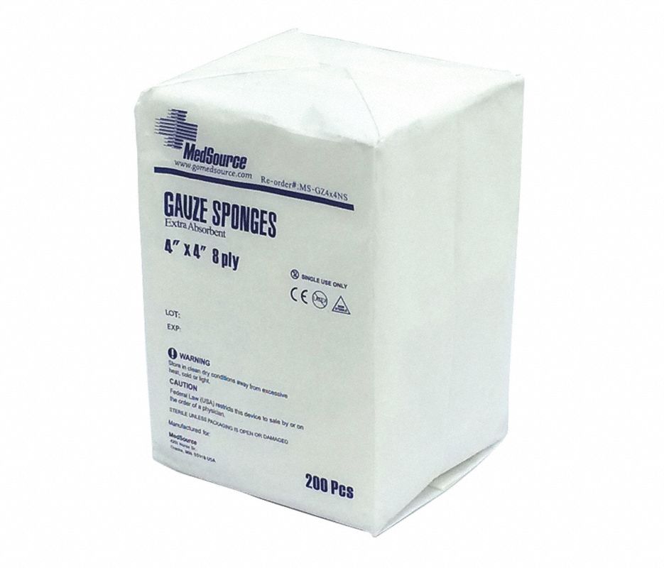 Cutimed Siltec Foam Gauze Sponge 4x4" 8 Ply Non-Sterile Silicone