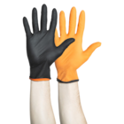 Black-Fire Nitrile Exam Gloves X-Small Black / Orange Non-Sterile 150/Bx