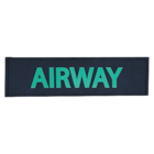 Airway ID Panel 6.75x2" Green/Black End-To-End Loop Velcro