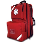 AED Backpack 14x6x24" Red Zipper Closure Load-Bearing Strap