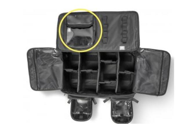 Meret X Deep Stuff Infection Control Pocket 8.5x8x1.5" Tactical Black Vlcr