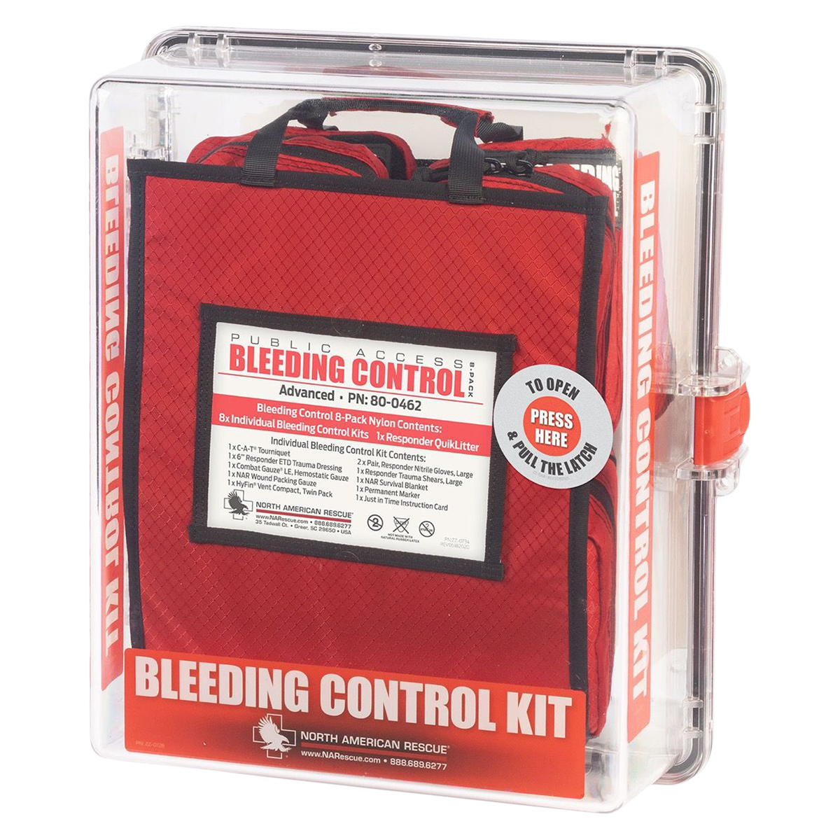 Public Access Bleeding Control Station Red