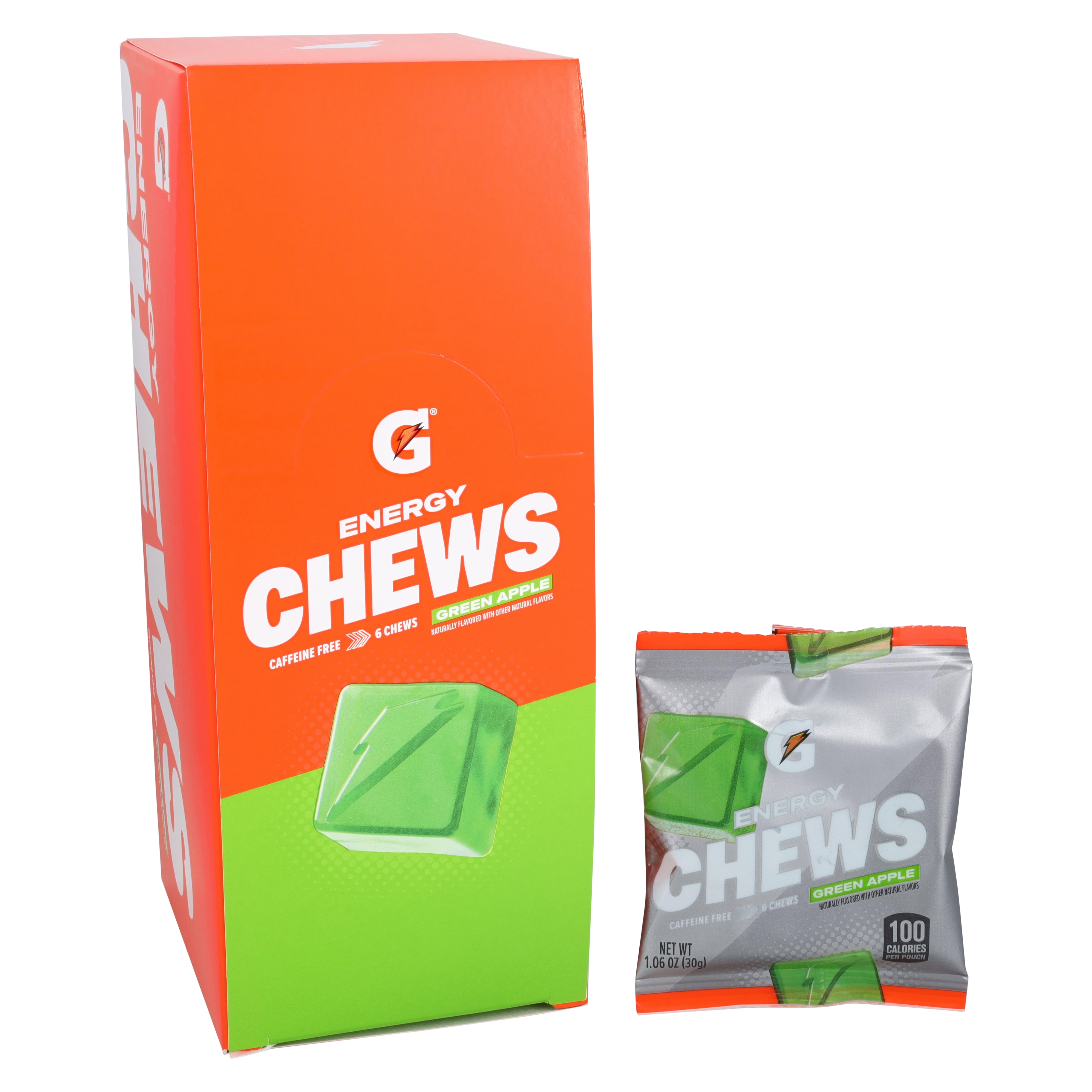 Gatorade Energy Chews Green Apple Pouch 16/Ca