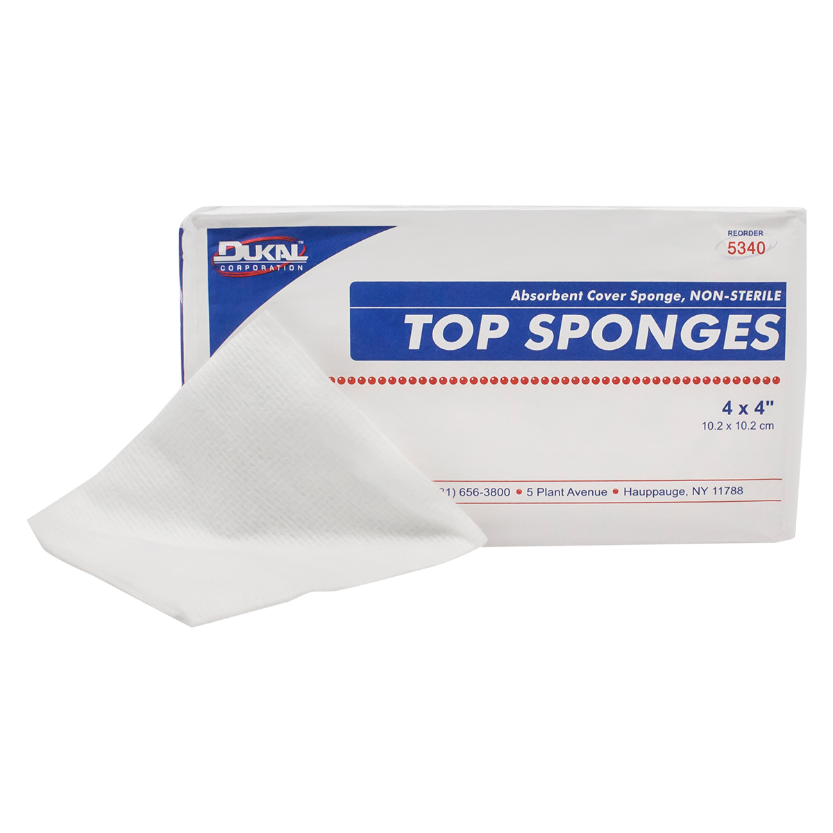 Rayon/Polyester Blend Top Sponge 4x4" Non-Sterile Cellulose Liner/Non-Woven LF