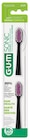 GUM Sonic Brush Heads Refill Black 2/Package 4/Pk