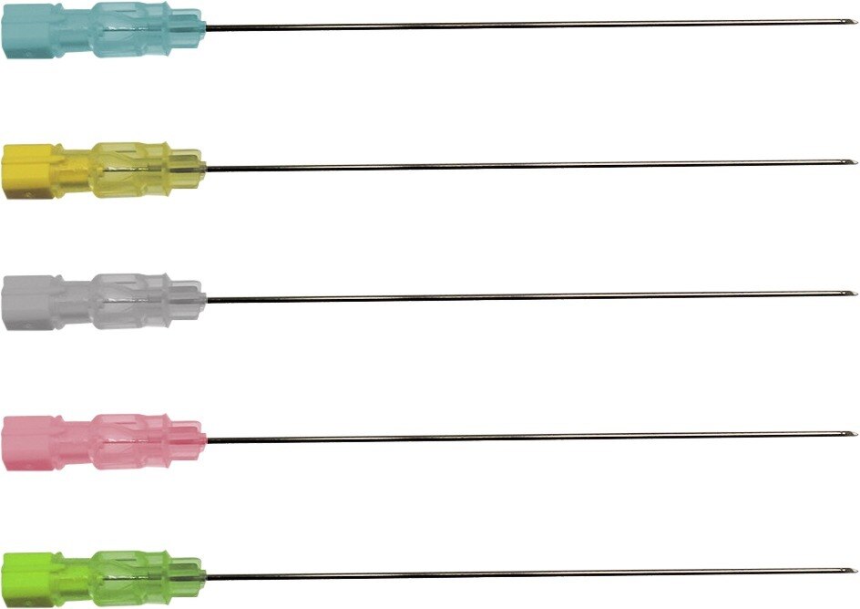 Spinal injectienaald - zwart, 22G 0,7 mm x 8,9 cm 25 stuks