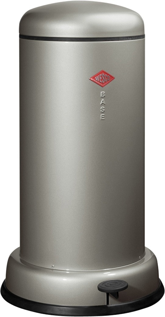 Baseboy pedaalemmer - inhoud 20 liter, zilver