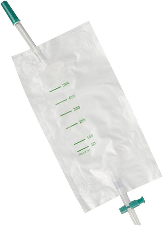 Urinebeenzak 500ml schuin - 500ml per 30 stuks