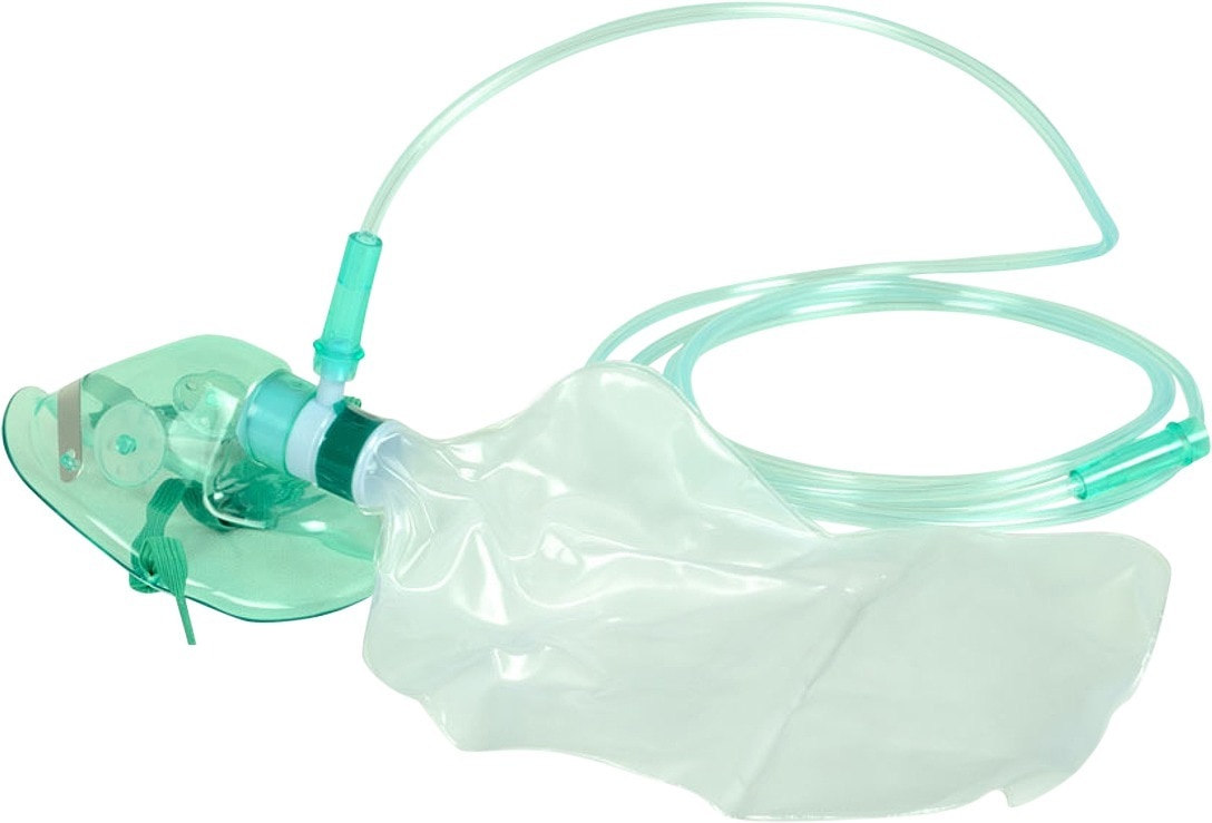 Non-rebreathing zuurstofmasker met slang + reservoir - kind, per stuk