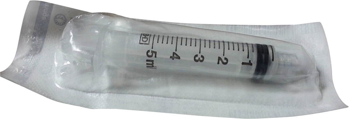 Plastipak injectiespuit 3-delig LL - 5ml 125 stuks