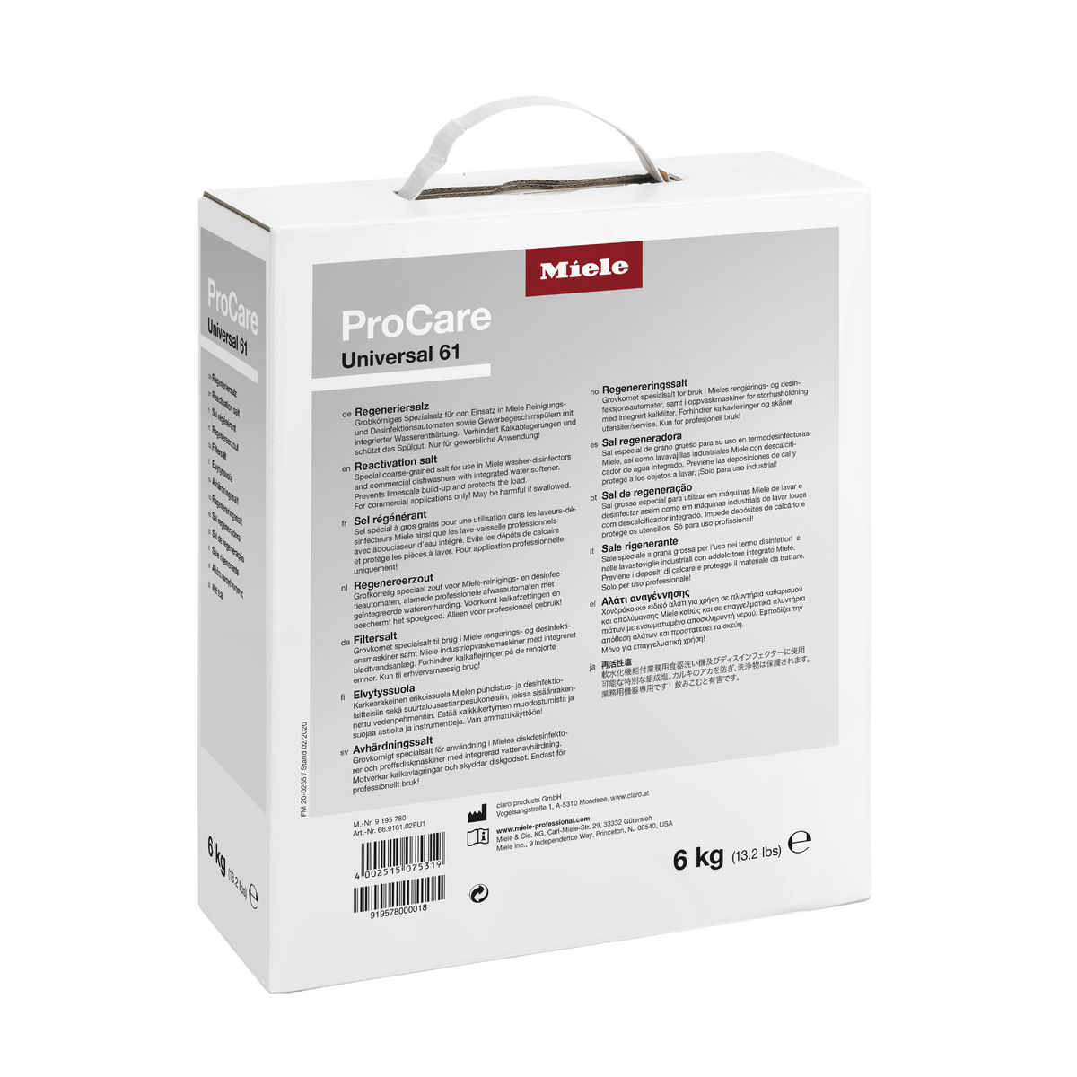 ProCare Universal 61 - 3 x 2 kg
