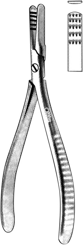 Nagelextractietang Radolf, smal - 13,5 cm standaard