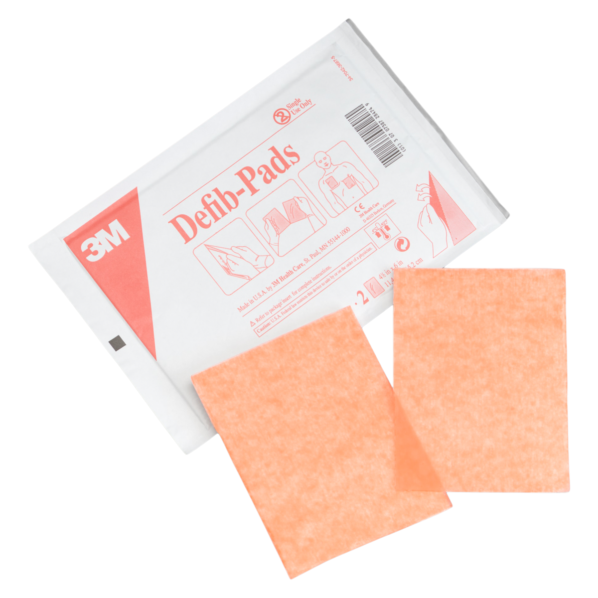 Defibrillator Pad New 4.5x6" Gel 10PR/BX