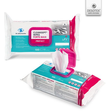 Cleanisept forte wipes Maxi - per 100 st.