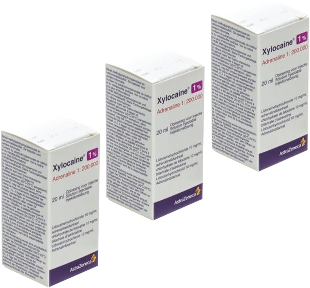 Xylocaine/adrenaline 1% fles - flesje 20 ml