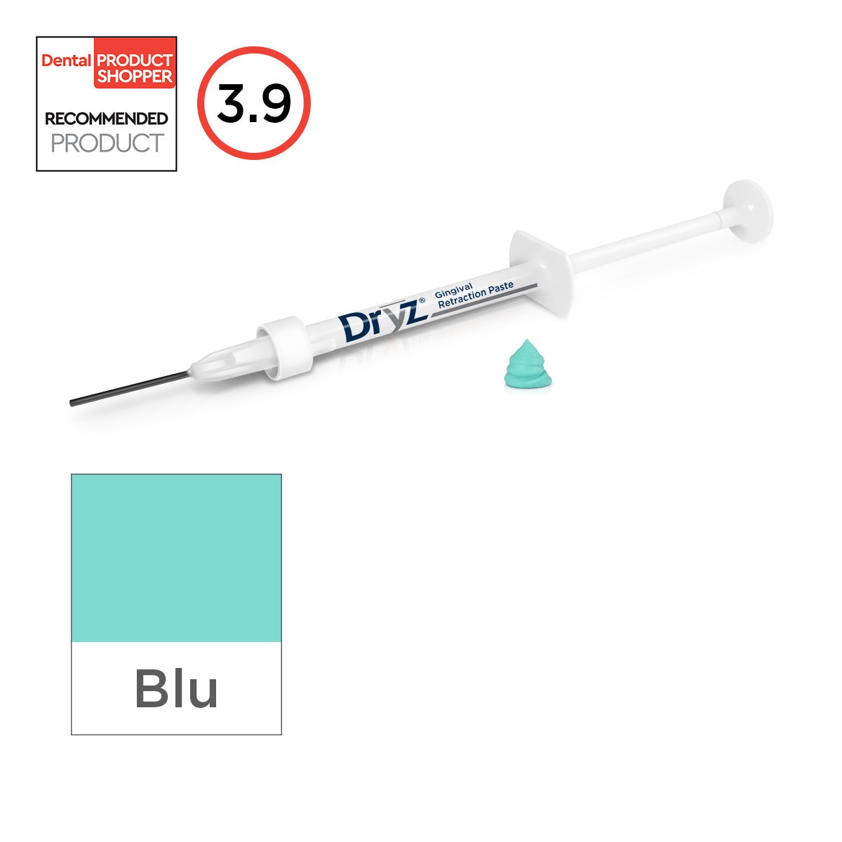 Dryz Blu Retraction Paste - 7x spuitjes 0,5 ml + 15 applicator tips