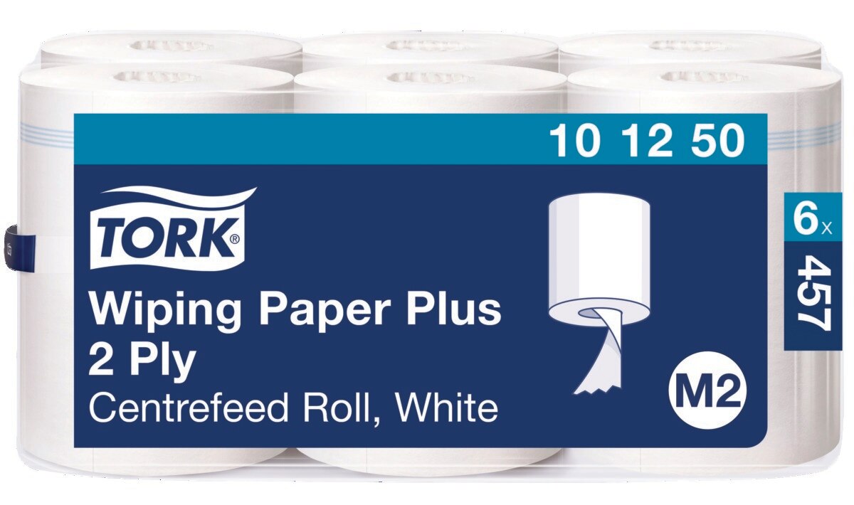 Bobine essuie-mains TORK - Le carton de 6 rouleaux - 2 plis