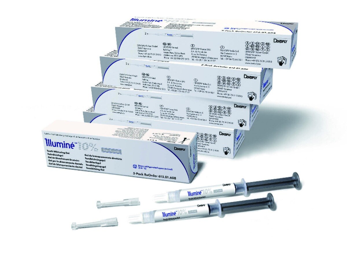 Kit d’éclaircissement Illumine Home - 10% - Dentsply Sirona - Lot de 5 boîtes de 2 seringues