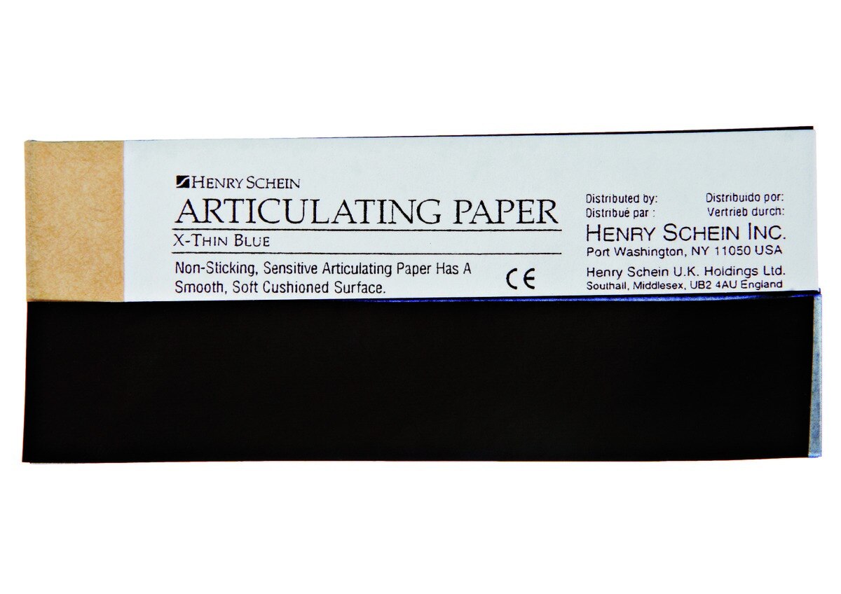 Articulating Paper HENRY SCHEIN - Bleu Epais - Boîte de 12 cahiers de 12 feuilles