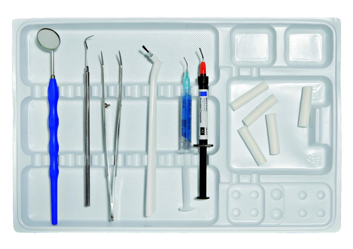 Plateaux jetables compartimentés HENRY SCHEIN - 28x18cm - Lot de 400