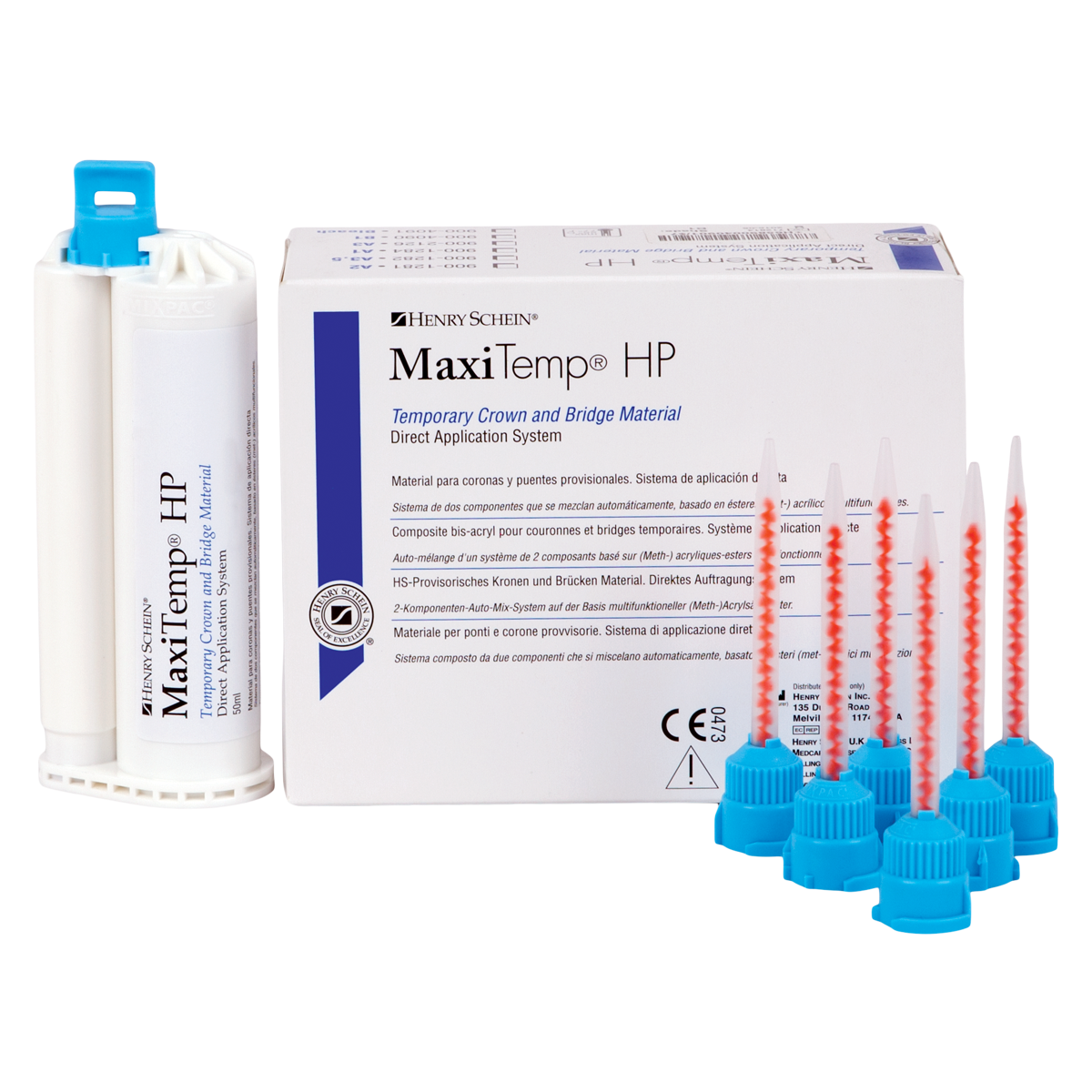 MaxiTemp HP Temporary Material 50 mL Shade A1 Cartridge Kit