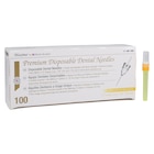 HSI Premium Needle Plastic Hub 27 Gauge Long Yellow 100/Bx