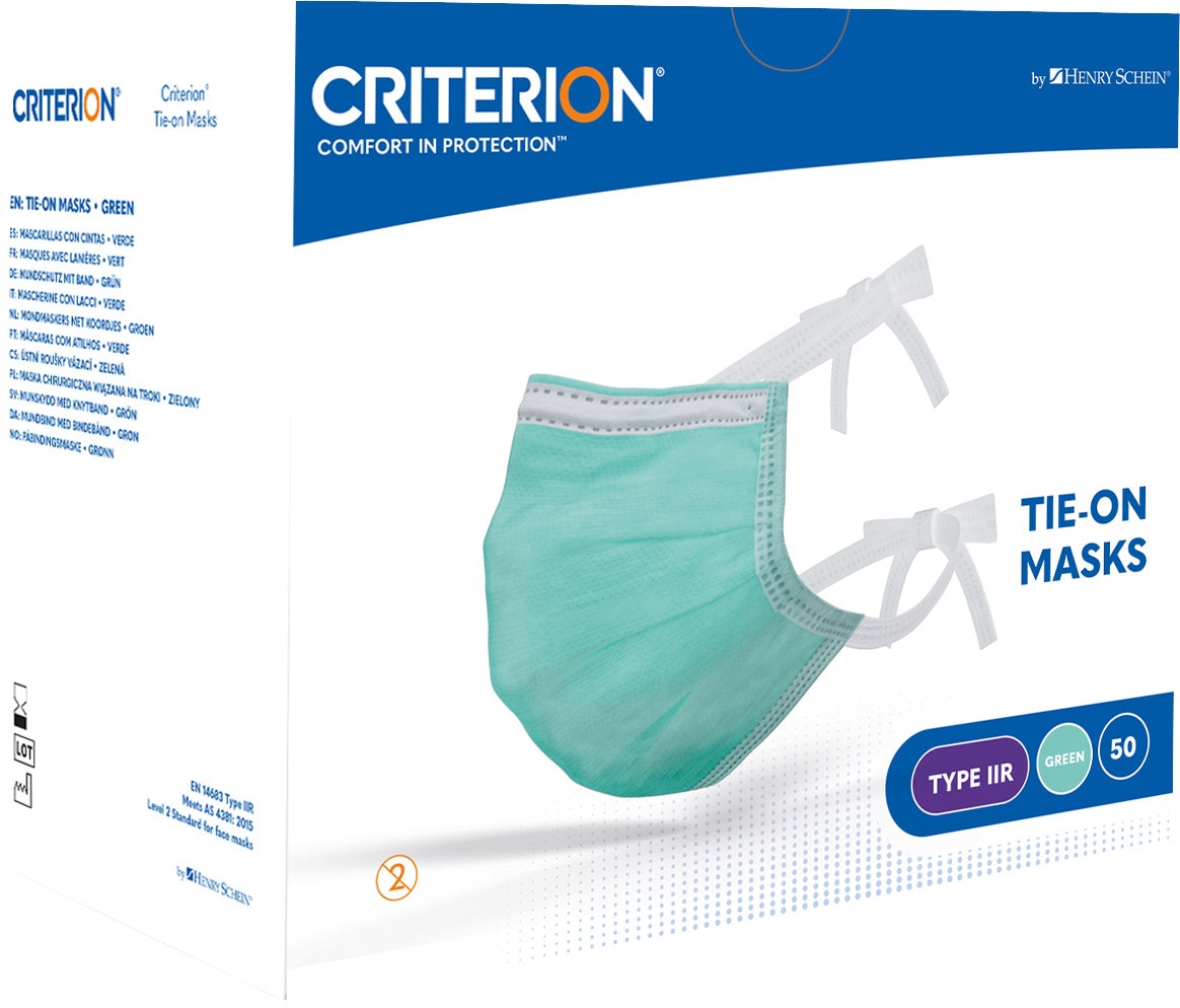 Criterion Mondmaskers Type IIR Tie-On - Groen